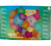 Sous-mains collés Pologne Carte administrative Happy Color
