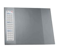Läufer Sous-main Durella D2 42653 – Gris 65x52 cm – Deux rabats latéraux transparents – Antidérapant