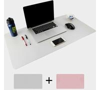 Sous-mains, Sous-mains pour ordinateur portable, Protection de bureau, Tapis de souris pour ordinateur portable, Cuir PU recto-verso,Bloc d'écriture antidérapant étanche pour bureau, maison (80*40cm,