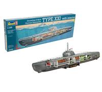 Sous-marin allemand Type XXI avec intérieur