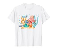 Sous-marin Animaux Créatures Marines Corail Poissons T-Shirt