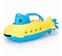 Green Toys – Sous-marin jouet de bain en plastique recyclé – Bleu et jaune