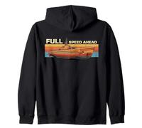 sous-Marin de la ato Full Speed Ahead Retro Sunset Graphic Sweat à Capuche
