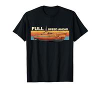 sous-Marin de la ato Full Speed Ahead Retro Sunset Graphic T-Shirt