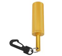 sous-Marin Shaker Aluminium Anti Slip Texture Billes d'acier Son Signal de Cloche Bâton de Plongée Plongée Plongée 360 Crochet Pivotant (Or)