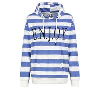 Sous-niveau sweat à capuche rayé broderie capuche poche kangourou