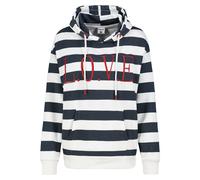 Sous-niveau sweat à capuche rayé broderie capuche poche kangourou