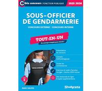 Sous-officier de gendarmerie - Tout-en-un (Catégorie B - Concours 2025-2026) Concours externe - Concours interne - Marc Dalens - Studyrama Eds - broché - Scolaire / Universitaire