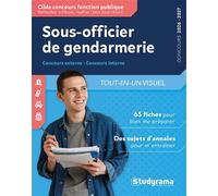Sous-officier de gendarmerie - Tout-en-un visuel Concours externe - Concours interne - Marc Dalens - Studyrama Eds - broché - Scolaire / Universitaire