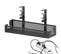 sous Organisateur du Câble De Bureau - Pas De Boîte À Câble De Bureau De Forage, Maillage Métallique De Haute Capacité | Gestion des Fils D'installation Facile, Organisateur De pour Les