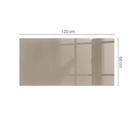 Sous-Plaque En Verre De Sécurité Pour Poêle Couleur Marron Carrée Rectangulaire