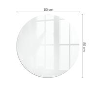 Sous-Plaque Pour Poêle, Résistante Couleur Gris Clair Ronde Semi-circulaire