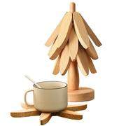 sous- Plat en Bois Arbre Dessous de Plat Isolant en Bois