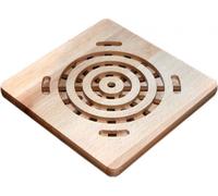 Sous-plat en bois universel Carré 20 cm | Tapis de cuisine | Sous-plat en bois de table | Support pour plats chauds