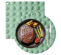 Sous-Plats De Table Sous-Plat En Silicone Résistant À La Chaleur | Protège-Tables Décoratifs Pour La Salle À Manger Pour La Maison Le Dortoir Le Restaurant L'Appartement Les Boulangeries Vert