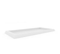 SOUS-POT RÉSINE DÉCO JARDIN POUR POT DE FLEURS JARDINIÈRE MATERA BLANC