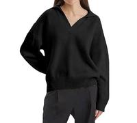 sous Pull Col Roulé Femme Femme Pullover Pull À Col en V en De Couleur Unie pour Femmes Automne Et Hiver Décontracté Time Tunique Hiver Chic