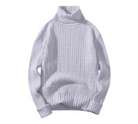 sous Pull Col Roulé Homme Coton Pull Marque, Pullover Coupe Slim Pulls en Maille Fine sous-Vêtements À Col Roulé en Coton Décontracté Sweater De Base pour Men Activités Hiver