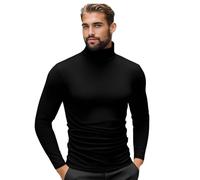 sous Pull Col Roulé Homme Manches Longues T-Shirt Thermique Vêtements Hiver Pull Chaud Maillot De Corps sous-Vêtement De Détente Chemise À Col Roulé Top Sport Sweat Homme Haut