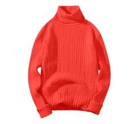 sous Pull Col Roulé Homme Pull Laine, Pullover en Tricote Manches Longues Pulls en Laine Légère Mélangé Sweater Camionneur Chaud Slim Fit Basique Quotidien Automne