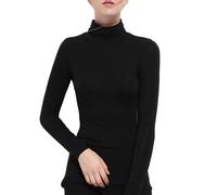 sous Pull Femme Haut Thermique Femme sous Pull Thermique Femme Toutes Les Saisons Pull Col Ras du Cou Manches Longues Doux Et Chaud Tricot Moelleux pour Automne Hiver