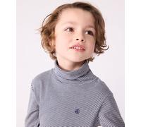 Sous-pull rayé en coton enfant fille / garçon Petit Bateau - bleu - Taille 4 ans 4A bleu/blanc