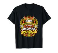 sous Responsabilité du Groupe Mauvaise Nouvelle EVG Marié T-Shirt Graphique avec Valeur