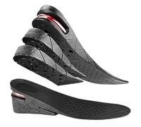 Sous-semelles augmentant la hauteur pour les hommes, inserts de hauteur de chaussures pour les hommes - Inserts talon rembourrés à 3 couches réglables - Ascense de chaussures molles invisibles augment
