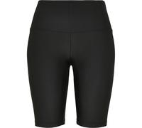 Urban Classics Short femme Ladies High Waist Shiny Rib Cycle Shorts Black XS