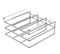 Sous support de planche à découper, 10.4x11.8x2.4 'Organisateur de planche à découper en métal en service lourd, planche à découper et rack de couvercle en pot pour le rangement de la cuisine, a