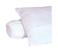 Sous-taie d'oreiller molleton 100% coton gratté 60x60 cm blanc