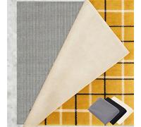 sous-Tapis Antidérapant 125 x 270 cm Réutilisable et sans Odeur, Découpable, Lavable, Taille Personnalisable, Tapis Antidérapant Universel pour Tous Types de Sols, Gris Brun