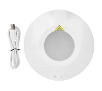 sous-Tasse à Double Fonction alimentée par USB, Tapis Chauffant et rafraîchissant pour Tasse de café de Bureau, Chauffe Jusqu’à 65 °C ou refroidit Jusqu’à 8 °C, Coussin Isolant en (Blanche)