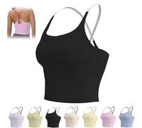 sous Tient Gorge Femme, Soutien-Gorge De Yoga sans Coutures Doux Et Haut avec Bonnets IntéGréS pour Le Sport Et L'EntraîNement Fitness Confortable