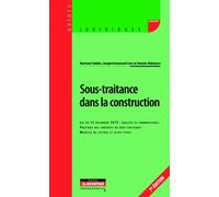 Sous-traitance dans la construction