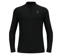 Sous-vêtement technique ODLO BL TOP turtle neck l/s half zip - MERINO 200 (black) homme S