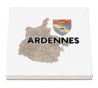 Sous Verre Céramique (1 unité) - Fabulous - Ariège carte ancienne (100 x 100 mm) G