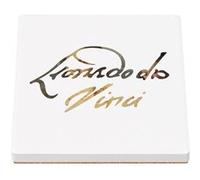 Sous Verre Céramique (1 unité) - Fabulous - Damas Elegant Chic Blanc (100 x 100 mm) Blanc G
