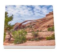 Sous Verre Céramique (1 unité) - Fabulous - Gravure Jean Sébastien Bach Compositeur (100 x 100 mm) G