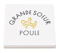Sous Verre Céramique (1 unité) - Fabulous - Groom To Be Moustache (100 x 100 mm) G