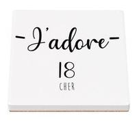 Sous Verre Céramique (1 unité) - Fabulous - J'Adore 22 Cotes d'Armor Departement (100 x 100 mm) G