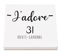 Sous Verre Céramique (1 unité) - Fabulous - J'Adore 43 Haute Loire Departement Puy En Velay (100 x 100 mm) G