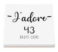 Sous Verre Céramique (1 unité) - Fabulous - J'Adore 55 Meuse Departement Bar Le Duc (100 x 100 mm) G