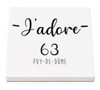 Sous Verre Céramique (1 unité) - Fabulous - J'Adore 76 Seine Maritime Departement Rouen (100 x 100 mm)