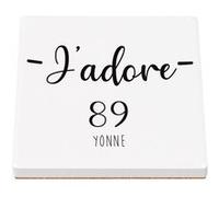 Sous Verre Céramique (1 unité) - Fabulous - J'Adore 976 Mayotte Departement (100 x 100 mm) G