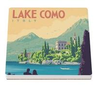 Sous Verre Céramique (1 unité) - Fabulous - Landes carte ancienne (100 x 100 mm) G