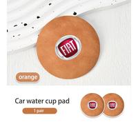 Sous-Verre De Tasse De Voiture Coloré,Haute Qualité,Pièces De Coussin Coordonnantes Pour Fiat Krasno Mont,Linea,Strada,Ducato,Egea,Croma,Abarth,2 Pièces - Type Orange-2pcs