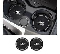 Sous-Verre De Voiture Antidérapant À Motif Krasnoïen,Coussretours De Fente De Tasse,Intérieur En Silicone,Porte-Gobelet À Eau Noire,Polymères,Accessoires De Voiture Universels,Ensembl - Type 2pcs-B