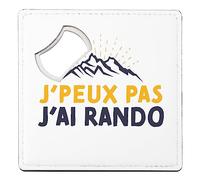 sous Verre Décapsuleur - J'Peux Pas J'Ai Rando France Montagne Trekking - 1 unité (92 x 92 mm)