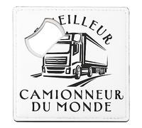 sous Verre Décapsuleur - Le Meilleur Camonnieur du Monde Camion Transport - 1 unité (92 x 92 mm)